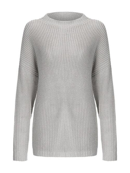 Round Neck Drop Shoulder Sweater